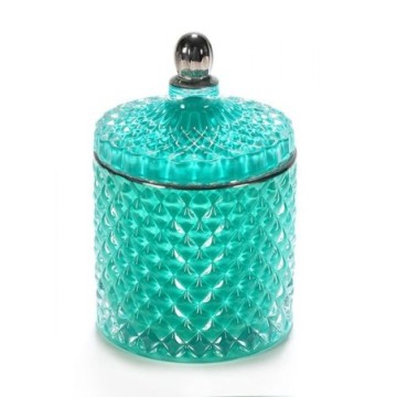 Inspired By Collection Women's Royal Teal Bohemian Glass Candle