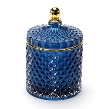 Inspired By Collection Women's Perfume Royal Blue Bohemian Glass Candle