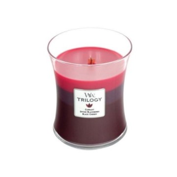Woodwick Sun-Ripened Berries Trilogy Medium Jar Candle