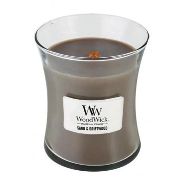 Woodwick Sand & Driftwood Medium Hourglass Jar Candle