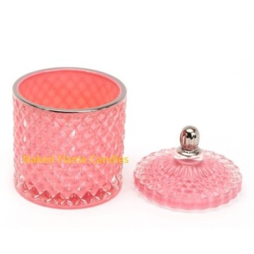 Inspired By Collection Men's Royal Pink Bohemian Glass Candle