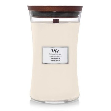 Woodwick Vanilla Musk Large Hourglass Jar Candle