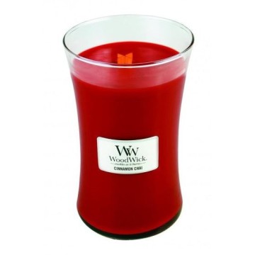 Woodwick Cinnamon Chai Large Hourglass Jar Candle