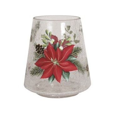 Poinsettia Candle Holder 22cm