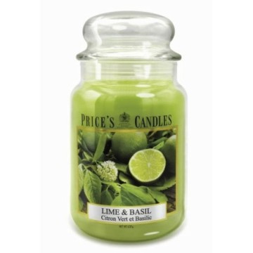 Price's Large Jar Candle - Lime & Basil
