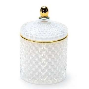Inspired By Collection Men's Royal White Bohemian Glass Candle