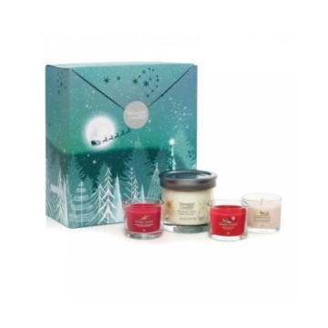 Yankee Candle Christmas Small Tumbler & 3 Votive Gift Set