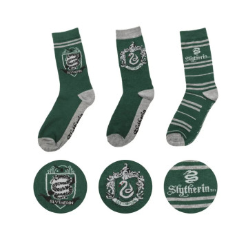 Slytherin House Socks - 3 Pack
