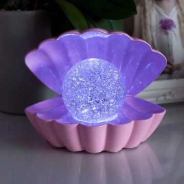 Sense Aroma Colour Changing LED Clam with Glitter Pearl - Pink