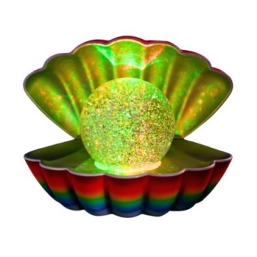 Sense Aroma Colour Changing LED Clam with Glitter Pearl - Rainbow