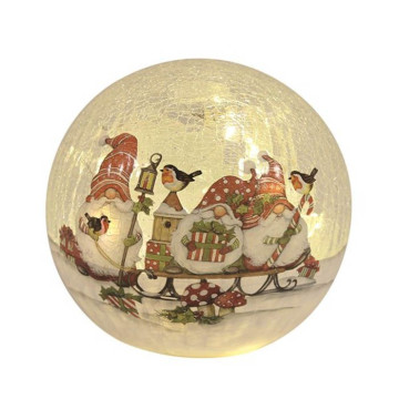 LED Gonks Crackle Ball 15cm
