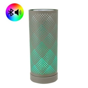 Grey Classic Bluetooth Speaker LED Aroma Lamp