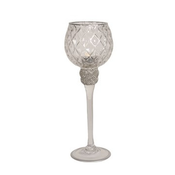 Silver Jewel Stem Tealight...