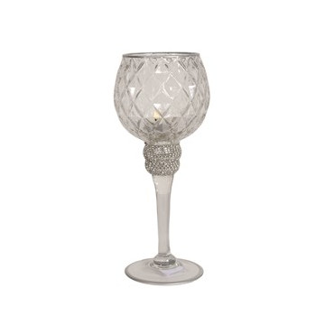 Silver Jewel Stem Tealight...