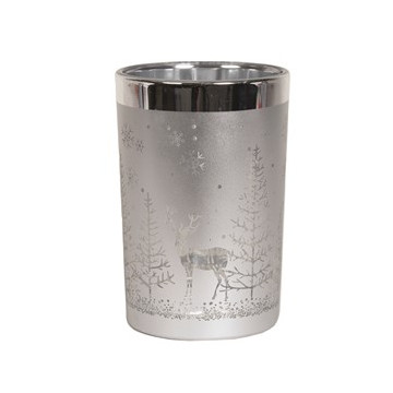 Silver Reindeer Tealight...