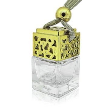 Car Fresh Perfume Bottle with Gold Cap and String
