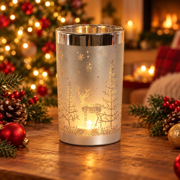 Silver Reindeer Woodland...