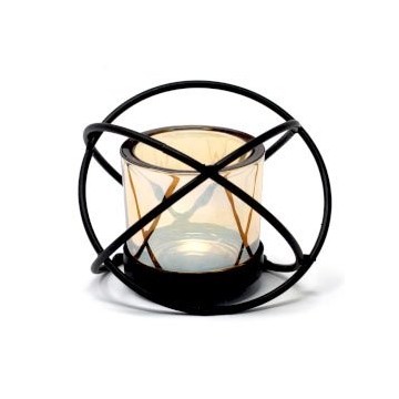 Centrepiece Iron Votive / T- Light Candle Holder - 1 Cup Single Ball