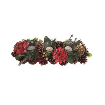 Red Floral and Pine Cone 3...